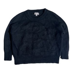 J Crew 100% Cashmere Chunky Knit Sweater Black Women’s Size XS